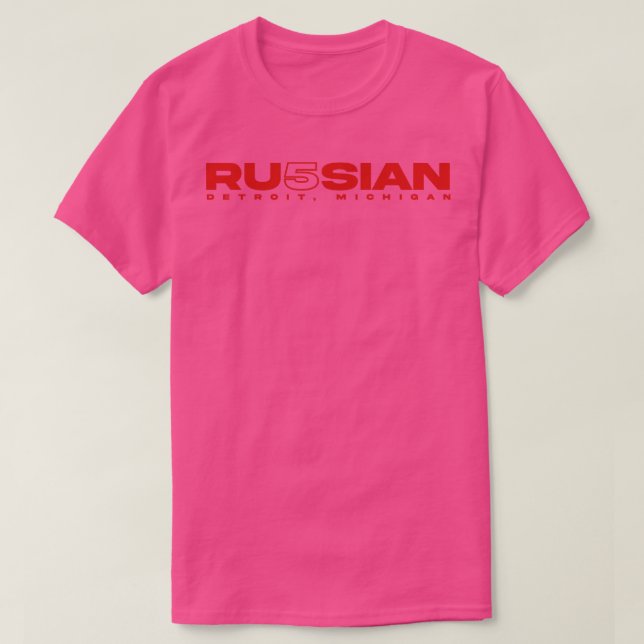 Camiseta Ruso 5 1 (Diseño del anverso)