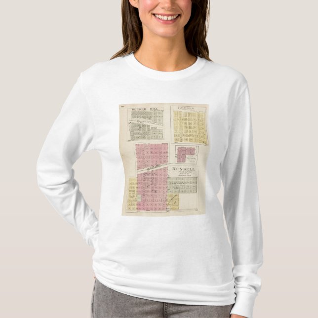 Camiseta Russell, Bunker Hill, Leeson, Reeder, Kansas (Anverso)