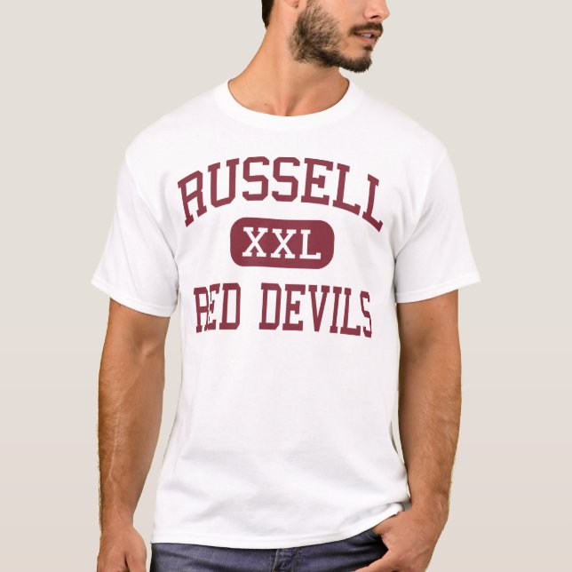 Camiseta Russell - diablos rojos - alto - Russell Kentucky (Anverso)