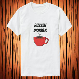 Camiseta Russen drikker kaffe T-Shirt