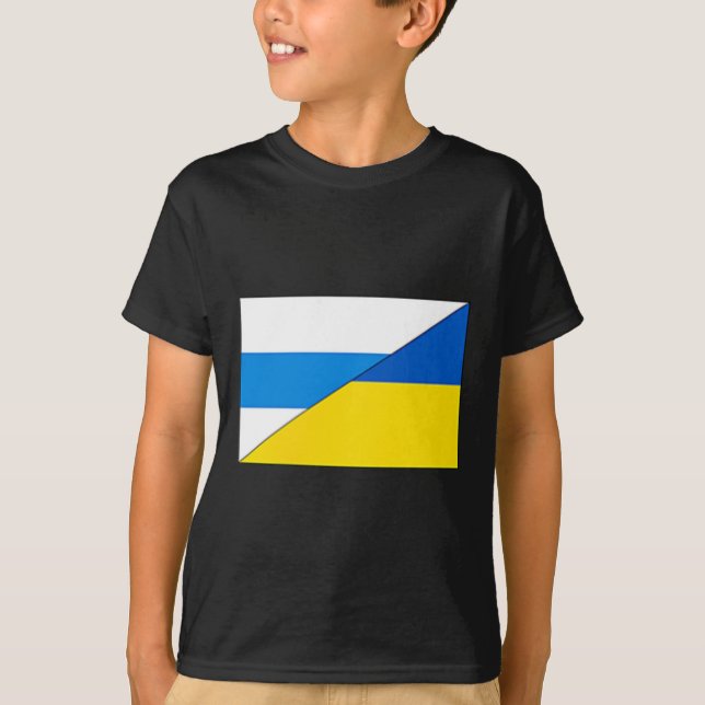 Camiseta Russian Anti-war Flag Ukraine Flag Net Voyne No To (Anverso)