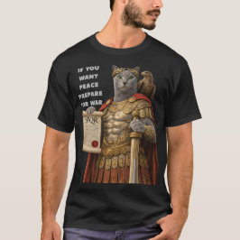 Camiseta Russian Blue Caesar Cat