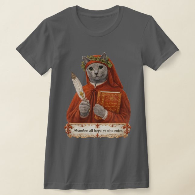 Camiseta Russian Blue Dante Alighieri Cat (Distribución)