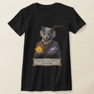 Camiseta Russian Blue Einstein Cat - Imagination
