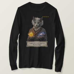 Camiseta Russian Blue Einstein Cat - Imagination