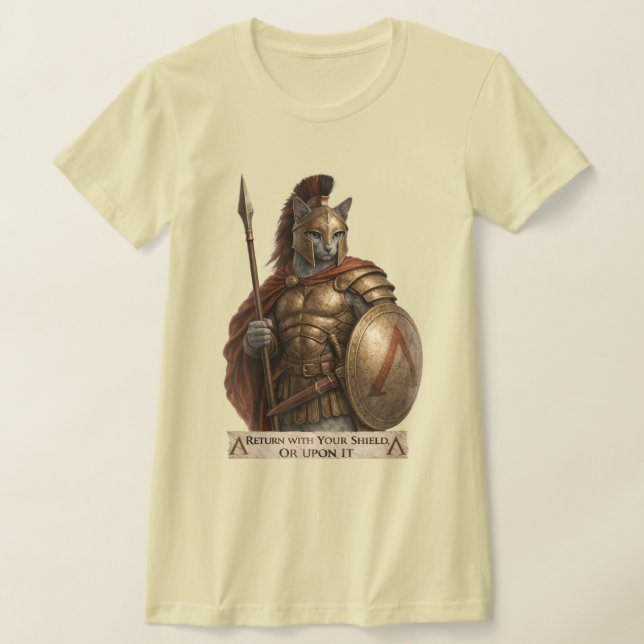 Camiseta Russian Blue Spartan Cat (Distribución)