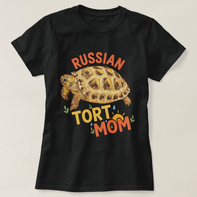 Camiseta Russian Tort Mom Gift for her Tortoise Mom (Diseño del anverso)