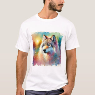 Camiseta Russian Wolf 200924AREF121 - Watercolor