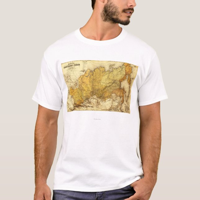 Camiseta RussiaPanoramic MapRussia (Anverso)
