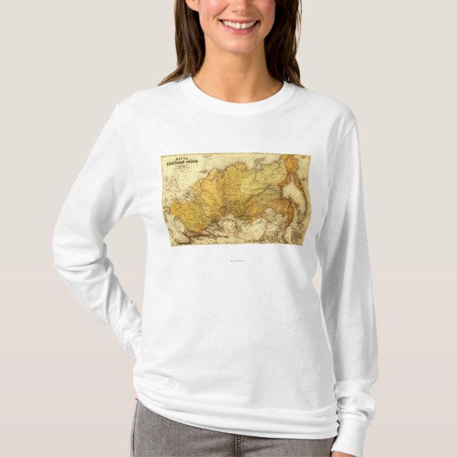 Camiseta RussiaPanoramic MapRussia (Anverso)