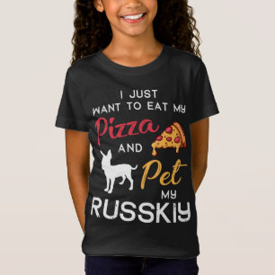 Camiseta Rússkiy Dog Pizza amante Navidades Birthday G