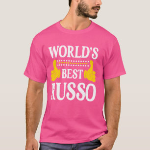 Camiseta Russo Apellido Funny Team Family Apellido Mundo