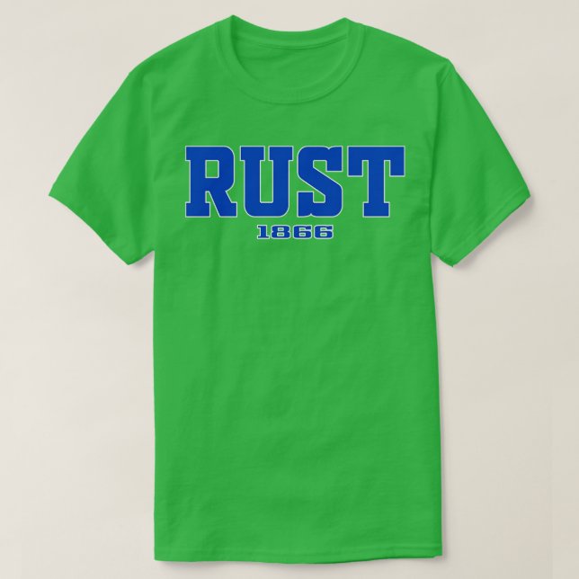 Camiseta Rust 1866 College Apparel 2 (Diseño del anverso)