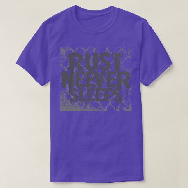 Camiseta Rust nunca duerme (Diseño del anverso)