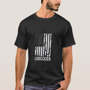 Camiseta Rústica de fútbol de bandera estadounidense angust