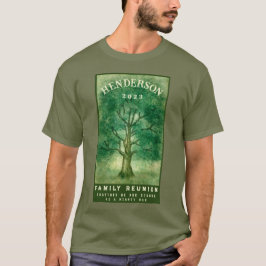 Camiseta Rústica de la Reunión de la Familia de los Arboles