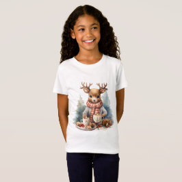 Camiseta rústica vintage de los Navidades de niños