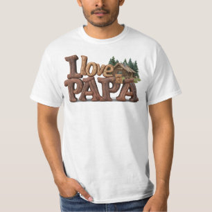 Camiseta *~* Rústico AP86 ME ENCANTA PAPA Día del Padre
