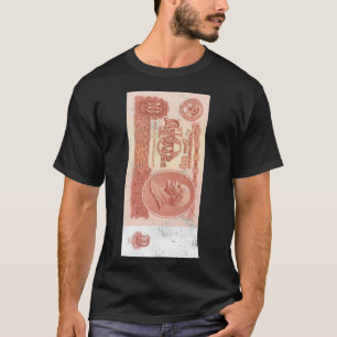 Camiseta Rústico del CCCP Lenin dinero soviético URSS