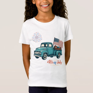 Camiseta Rústico/vintage 4 de julio
