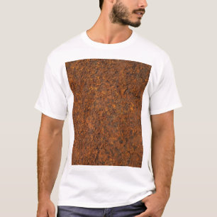 Camiseta Rusty Metalizado: Estética texturizada de hierro.