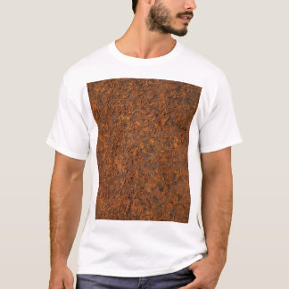 Camiseta Rusty Metalizado: Estética texturizada de hierro.
