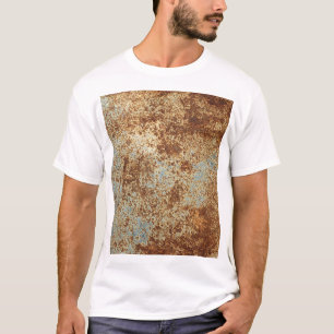 Camiseta Rusty Metalizado: Textura del fondo del panel.