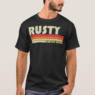 Camiseta RUSTY Nombre de regalo Personalizado Funny Retro V