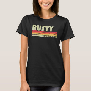 Camiseta RUSTY Nombre de regalo Personalizado Funny Retro V