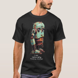 Camiseta Rusty Robot: Soy naturalmente pesado metalizado