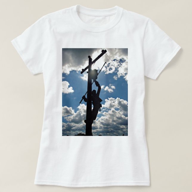 Camiseta Rusty the Lineman (Diseño del anverso)