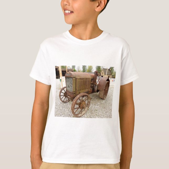 Camiseta Rusty vintage tractor (Anverso)