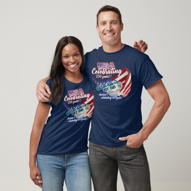 camiseta ruta66 USA250 (Unisexo)