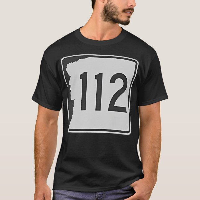 Camiseta Ruta 112 Rótulo de la autopista Kancamagus (Anverso)