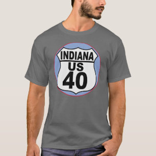 Camiseta Ruta 40 de Indiana-EE.UU. - La carretera nacional