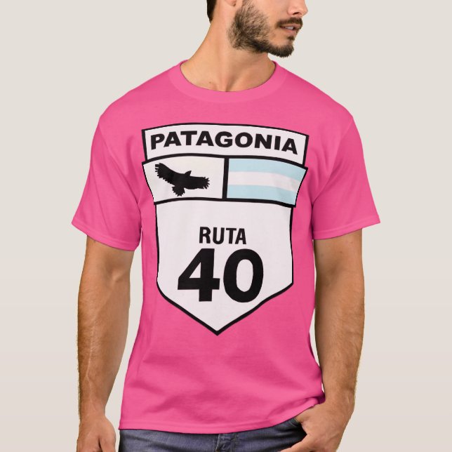 Camiseta Ruta 40 Rótulo activo (Anverso)