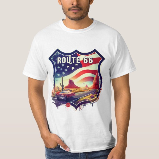 Camiseta ruta 66 (Anverso)