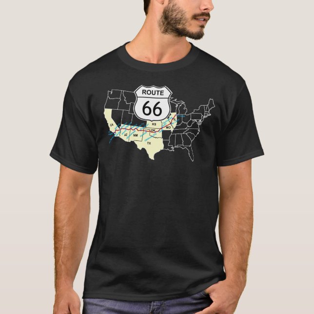 Camiseta Ruta 66 (Anverso)