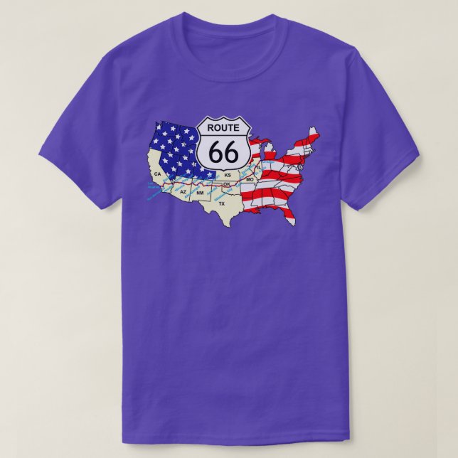 Camiseta Ruta 66 1 (Diseño del anverso)