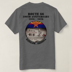 Camiseta Ruta 66 100º aniversario Winslow Arizona de vuelta