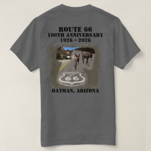 Camiseta Ruta 66 100 Aniversario Oatman Arizona de vuelta