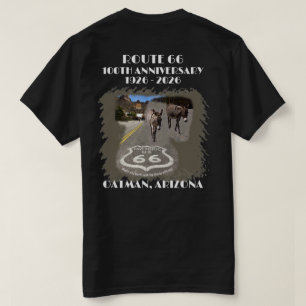 Camiseta Ruta 66-100 años Oatman Arizona de vuelta