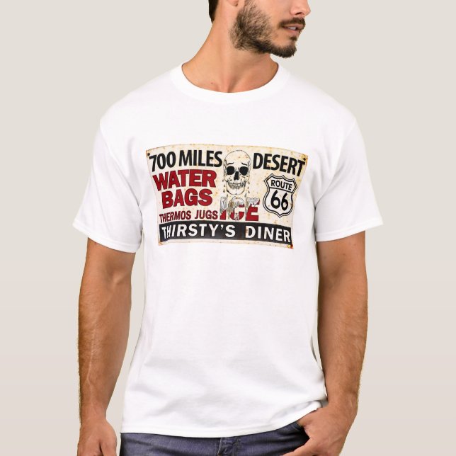 Camiseta Ruta 66 - 700 millas de la ruta del desierto (Anverso)
