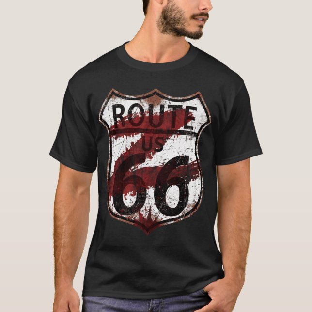 Camiseta RUTA 66 amigo Z vintage (Anverso)