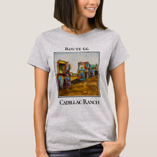 Camiseta Ruta 66, Cadillac Ranch, Amarillo Texas