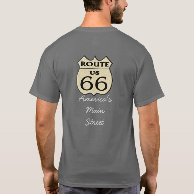 Camiseta Ruta 66 Calle Principal de Estados Unidos - Camise (Reverso)