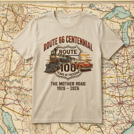 Camiseta Ruta 66 Centenario 100 Años de Libertad Vintage