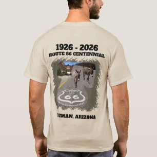 Camiseta Ruta 66 Centenario Oatman, Arizona Atrás