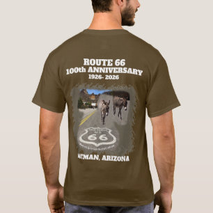 Camiseta Ruta 66 Centenario Oatman Arizona Atrás