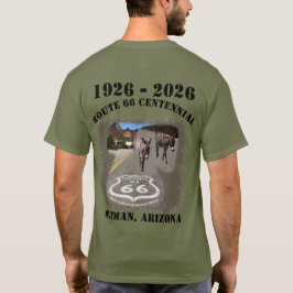 Camiseta Ruta 66 Centenario Oatman, Arizona Atrás
